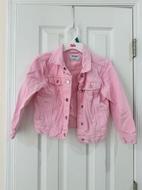 Old Navy Pink Denim Jacket for Kids - Light Pink